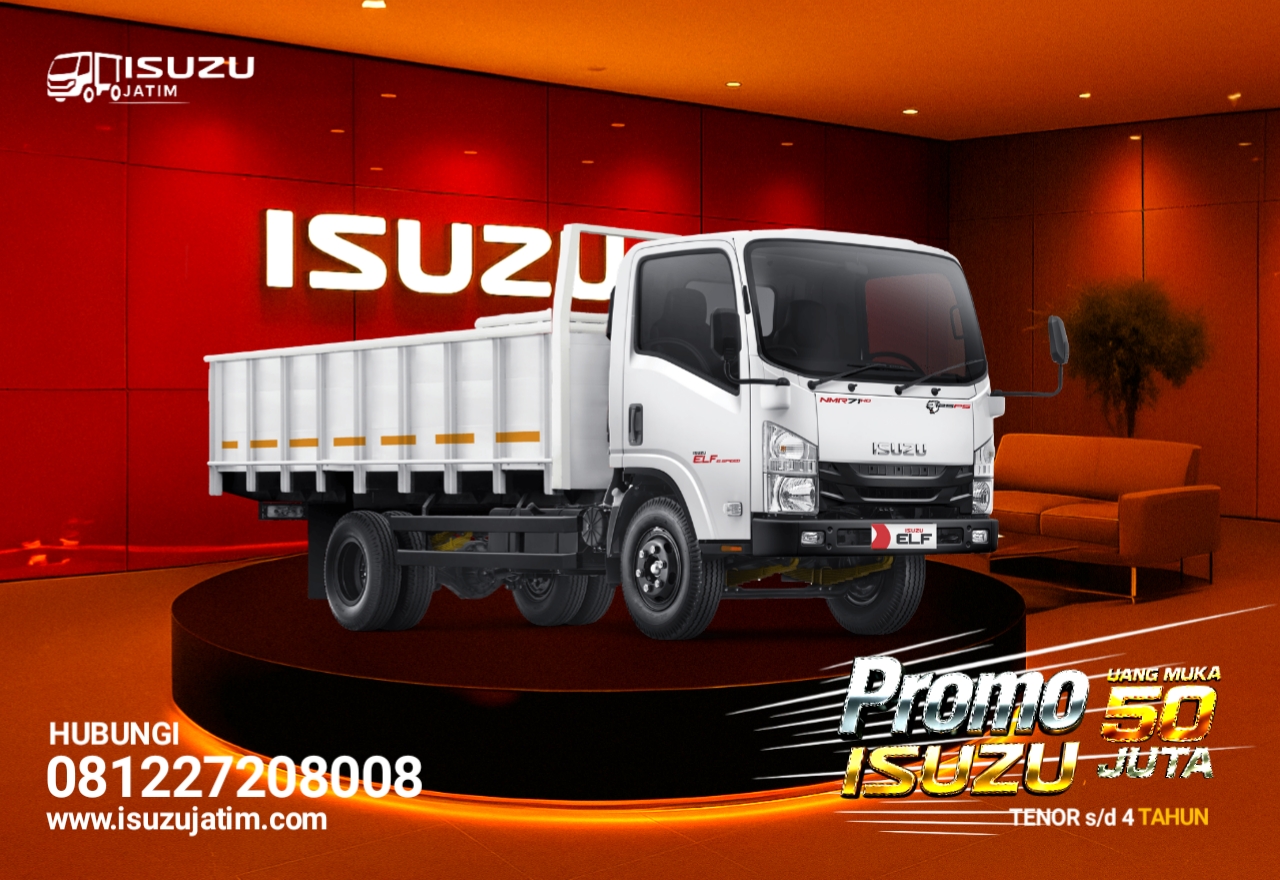 Promo Isuzu NMR 6 Roda Bak Kayu Bak Besi Ngawi